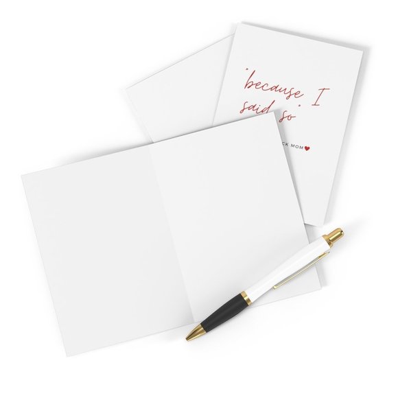 Because I Said So Greeting Card Set - Picture 1 of 3